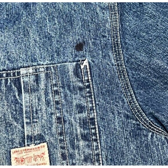 Vintage 90s Levi’s Blanket Lined Denim Chore Jacket SZ large - Picture 6 of 8